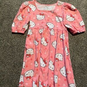 Hello Kitty Pink Casual Dress for Kids